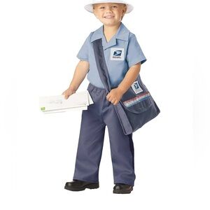 Postal Worker Mailman Mail Carrier Toddler Costume for Kids